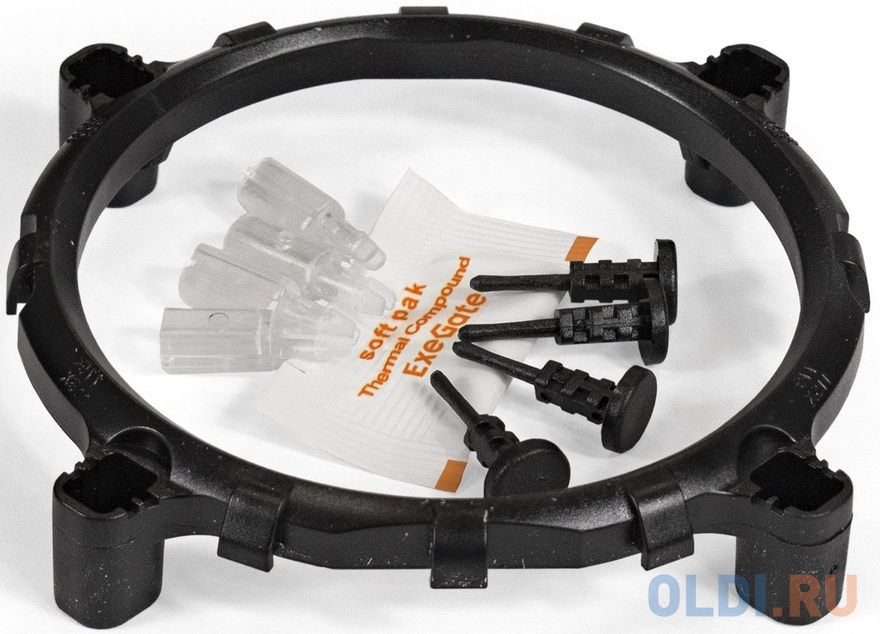 Exegate EX286155RUS Кулер ExeGate Dark Magic EE126A-RGB (Al black coating, LGA775/1150/1151/1155/1156/1200/AM2/AM2+/AM3/AM3+/AM4/FM1/FM2/754/939/940, фото