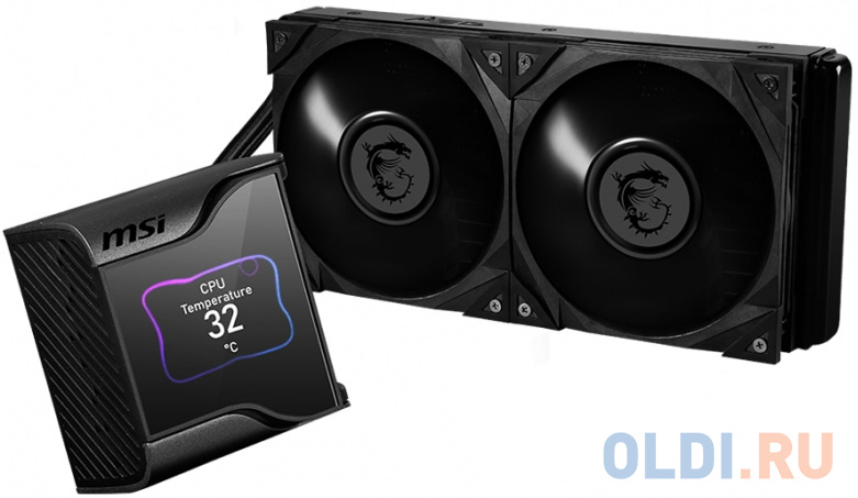 MEG CORELIQUID S280 2X SILENT GALE 140MM FAN,SILENT GALE P14,IPS LC (858230) фото