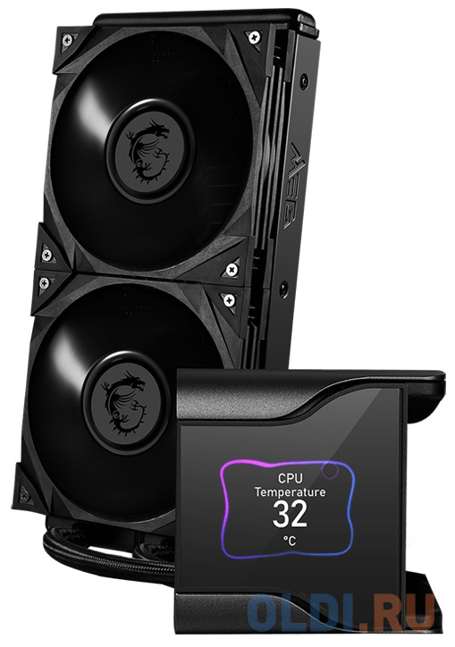 MEG CORELIQUID S280 2X SILENT GALE 140MM FAN,SILENT GALE P14,IPS LC (858230) фото