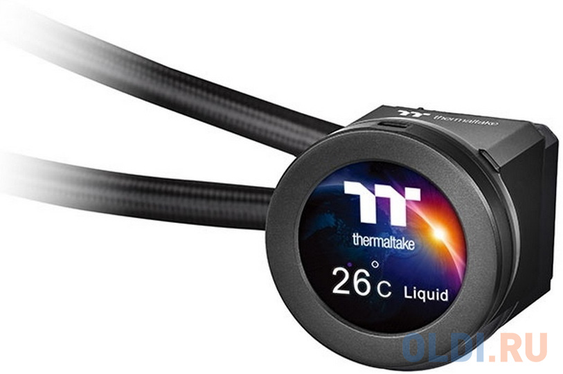TOUGHLIQUID Ultra 240 [CL-W322-PL12GM-B] All-In-One Liquid Cooling System,Water Block 2.1&quot; LCD,Fan 120*2,PWM 500~2500rpm/Gray/Intel LGA 1700 фото