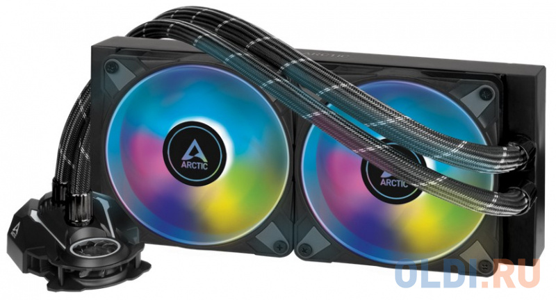 Arctic Liquid Freezer II-240 A-RGB Black  Multi Compatible All-In-One CPU Water Cooler  (ACFRE00093A) cooler arctic cooling freezer 7x acfre00077a
