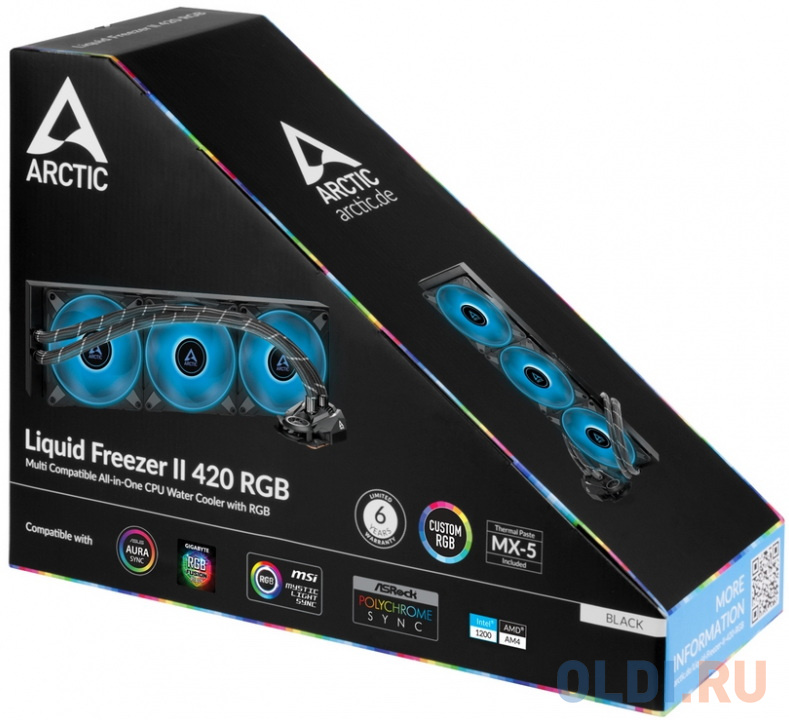 Система охлаждения жидкостная для процессора Arctic Cooling Liquid Freezer II - 420 RGB Система охлаждения жидкостная для процессора Arctic Cooling Liquid Freezer II - 420 RGB фото