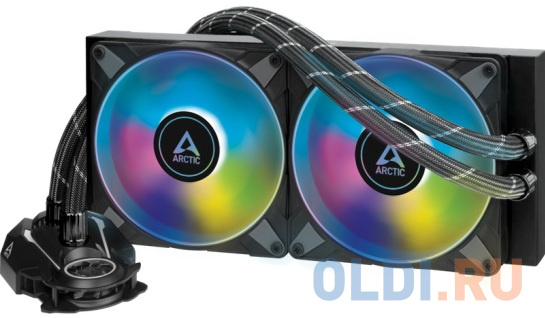 Arctic Liquid Freezer II-280  A-RGB Black Arctic Cooling Multi Compatible All-In-One CPU Water Cooler arctic liquid freezer ii 280 new amd clip multi compatible all in one cpu water cooler acfre00066b