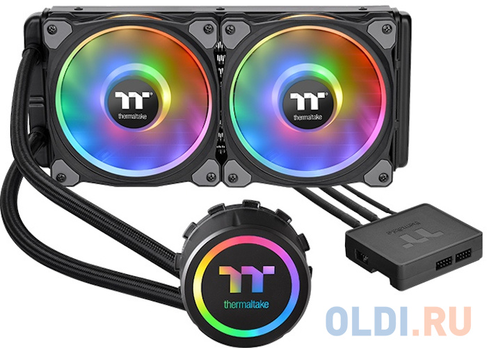    Thermaltake  CL-W255-PL12SW-A Floe DX RGB 240 TT Premium Edition/All-In-One Liquid Cooling System/Braided Tube/Riing Duo