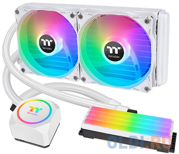    Thermaltake  CL-W330-PL12WT-A Floe RC240 CPU Memory AIO Liquid Cooler Snow Edition/All-in-one liquid cooling sys