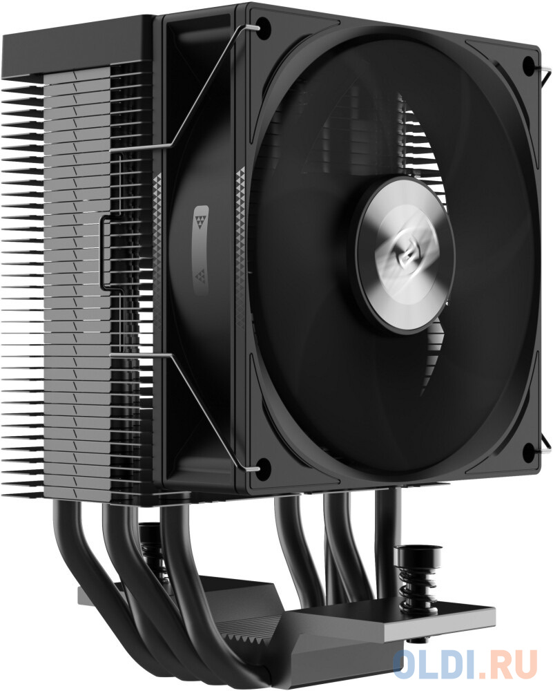 Кулер PCCooler R400 S115X/1200/1700/AM4/AM5 (TDP 180W, 90mm Non LED Fan, 4 тепловые трубки 6мм, 650-2200RPM, 28,3dBa)