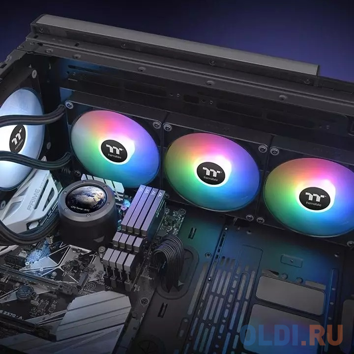 

Система водяного охлаждения Thermaltake TH420 V2 Ultra ARGB Soc-AM5/AM4/1151/1200/1700 черный 4-pin 34.7dB Al+Cu LCD Ret (CL-W386-PL14SW-A)