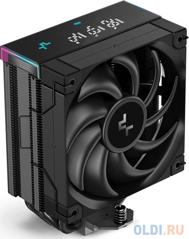 Устройство охлаждения (кулер) Deepcool AK400 Digital Pro ARGB Soc-AM5/AM4/1151/1200/ 1700 черный 4-pin 25dB Al+Cu LCD 220W 695gr Ret (R-AK400-BKAPMN-G) - R-AK400-BKAPMN-G