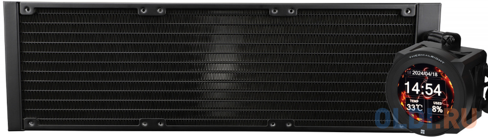 

Система жидкостного охлаждения Thermalright Core Vision 360 Black X, радиатор 360 мм, без вентиляторов, черная, ЖК экран