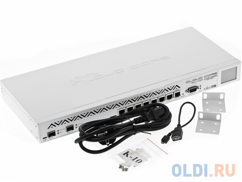 Маршрутизатор MikroTik CCR1036-8G-2S+ Cloud Core Router 1036-8G-2S+ with Tilera Tile-Gx36 CPU (36-cores, 1.2Ghz per core), 4GB RAM, 2xSFP+ cage, 8xGbi фото