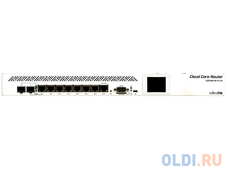Маршрутизатор MikroTik CCR1009-7G-1C-1S+ Cloud Core Router 1009-7G-1C-1S+ with Tilera Tile-Gx9 CPU (9-cores, 1.2Ghz per core), 2GB RAM, 7xGbit LAN, lx фото