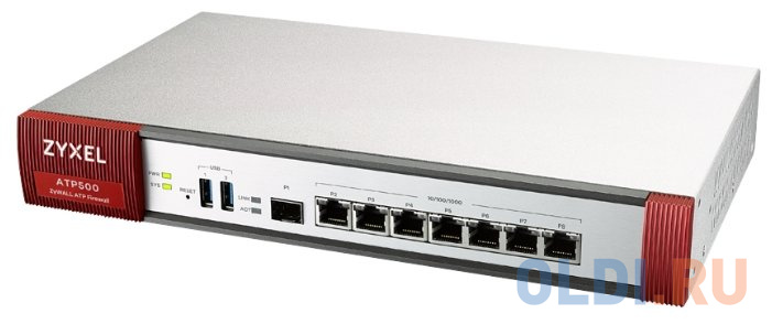 ZYXEL ATP500 7 Gigabit user-definable ports, 1*SFP, 2* USB with 1 Yr Bundle user login