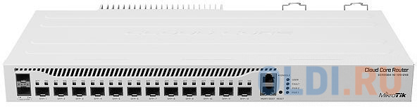 CCR2004-1G-12S+2XS with Annapurna Alpine AL32400 Cortex A57 CPU (4-cores, 1.7GHz per core), 4GB RAM, 1x Gigabit RJ45 port, 12x 10G SFP+ cages, 2 x 25G CCR2004-1G-12S+2XS - фото 2