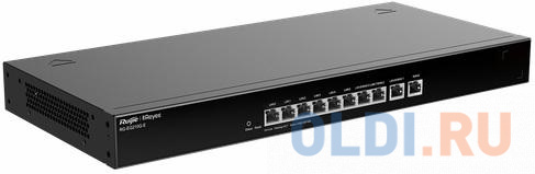 Reyee 10-Port Gigabit Cloud Managed Gataway, 10 Gigabit Ethernet connection Ports, support up to 4 WAN ports, Max 200 concurrent users, 1.8Gbps. ruijie reyee 16 port 100mbps 2 gigabit rj45 sfp combo ports 16 of the ports support poe poe power supply max poe power budget is 120w unmanaged