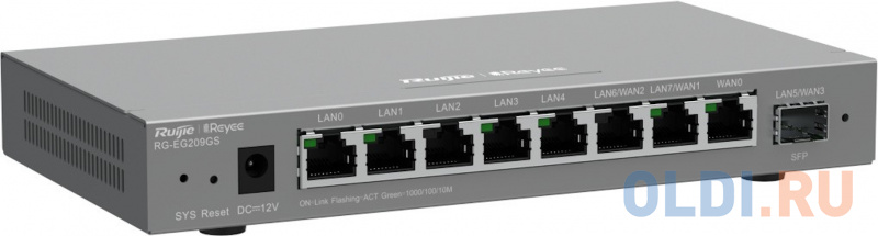 Ruijie Reyee Desktop 9-port cloud management router , including 8 gigabit electrical ports and 1 gigabit SFP port , supports 1 WAN port , 5 LAN ports Ruijie Reyee Desktop 9-port cloud management router , including 8 gigabit electrical ports and 1 gigabit SFP port , supports 1 WAN port , 5 LAN ports фото