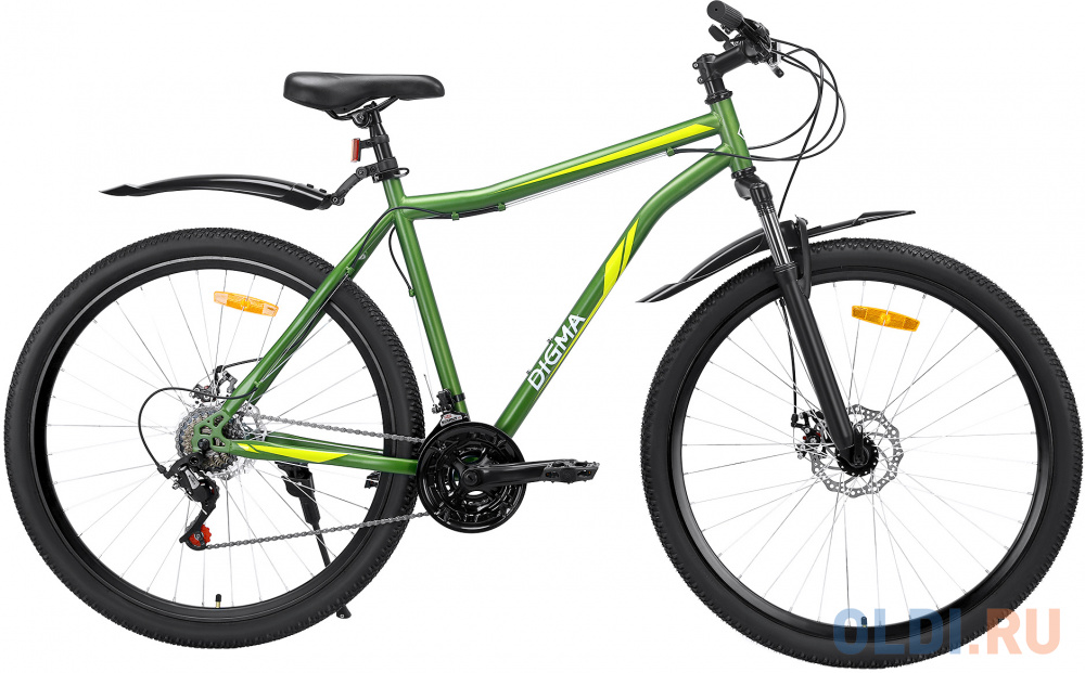 Велосипед двухколёсный Digma BIG-29/21-ST-S-GR 29" зеленый