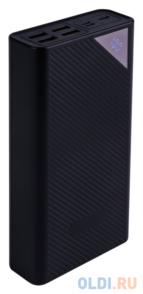 Внешний аккумулятор Power Bank 30000 мАч Digma DGP-30000-4U-B черный мобильный аккумулятор buro bpf30d 30000mah 3a qc pd 22 5w bpf30d22pbk