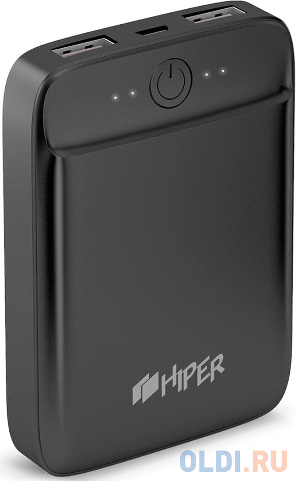 

Внешний аккумулятор Power Bank 10000 мАч HIPER SL10000 черный