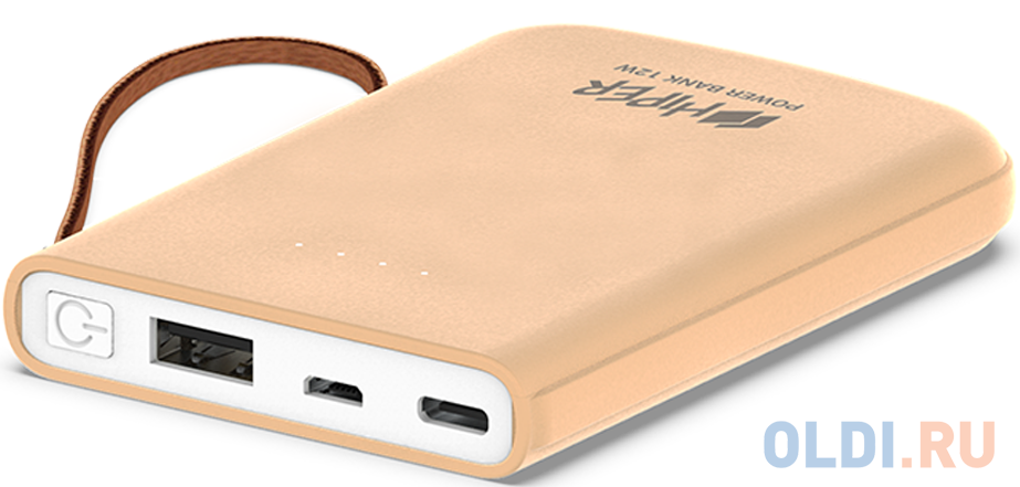 Внешний аккумулятор Power Bank 5000 мАч HIPER TRAVEL 5K PEACH розовый фото