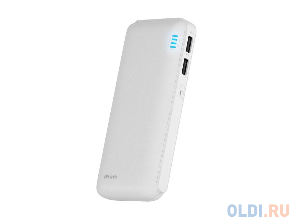 

Внешний аккумулятор Hiper SP12500 White, 12500mAh, 2xUSB 2.1A, Li-Ion, индикатор заряда