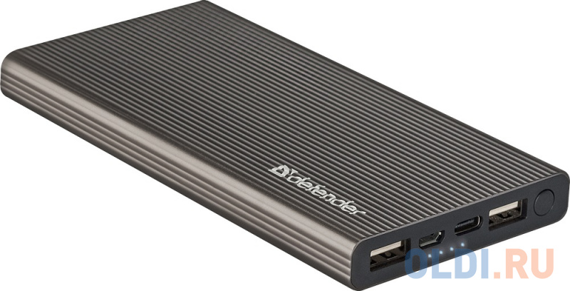 

Внешний аккумулятор Defender ExtraLife Fast 5000B Li-pol,2USB+1Type-C,5000mAh,3A