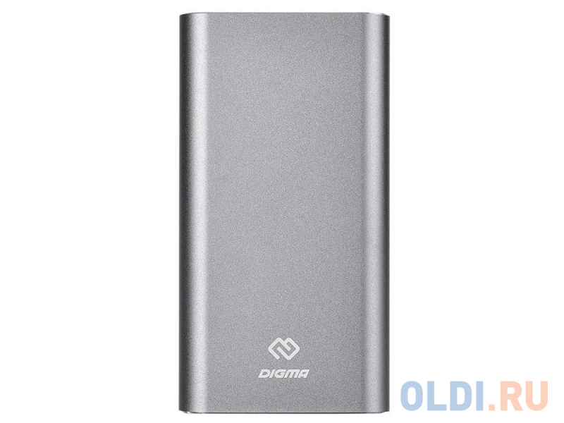 

Мобильный аккумулятор Digma DG-ME-15000 Li-Pol 15000mAh 3A темно-серый 1xUSB