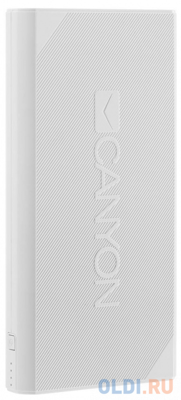 

Зарядное устройство CANYON CNE-CPBF200W 20000mAh Li-ion, Smart IC, Input 5V/2A, Out 5V/2.4A, кабель 0.24m, Белый
