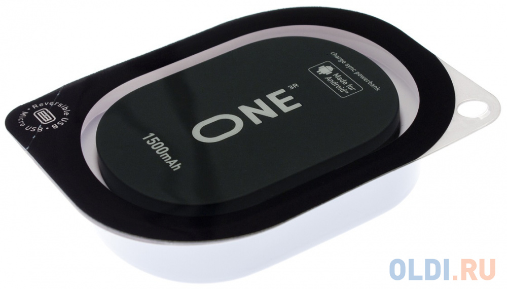 

Внешний аккумулятор Power Bank 1500 мАч One ONE_PB_ANDROID черный