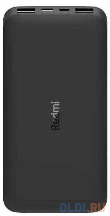 Мобильный аккумулятор Xiaomi Redmi Power Bank PB100LZM Li-Pol 10000mAh 2.4A+2.4A черный 2xUSB аккумулятор dewalt dcb183g xj xr защитное резиновое покрытие