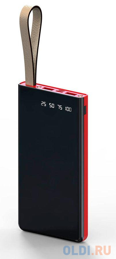 Мобильный аккумулятор Hiper DARK 10000 Black Li-Pol 10000mAh 2.4A+2A черный 2xUSB материал алюминий - фото 2