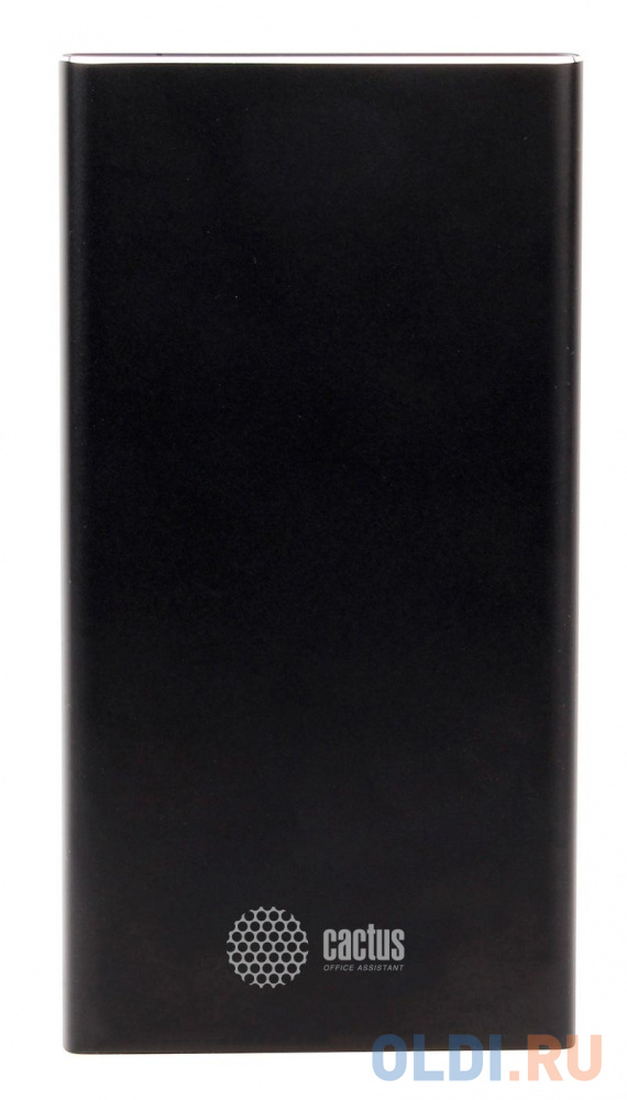 Мобильный аккумулятор Cactus CS-PBFSIT-20000 Li-Pol 20000mAh 2.1A+2.1A черный 2xUSB материал алюминий - фото 1