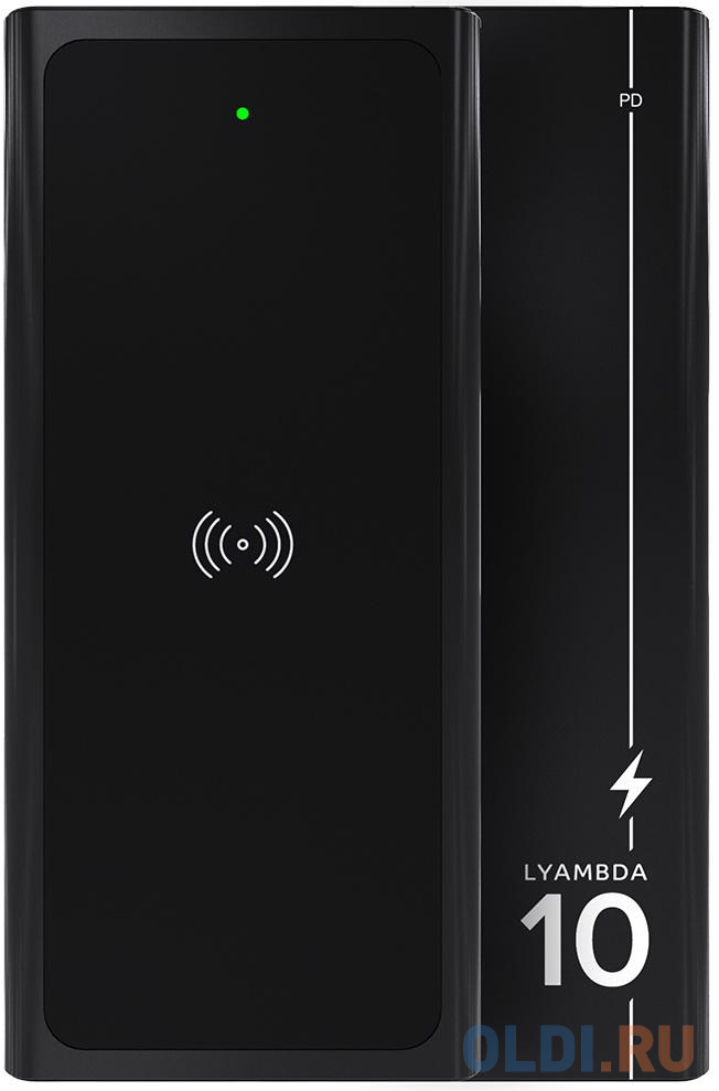 Внешний аккумулятор Power Bank 10000 мАч Lyambda LP101 черный - фото 1