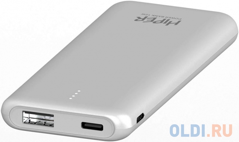 Внешний аккумулятор Power Bank 5000 мАч HIPER PSL5000 белый фото
