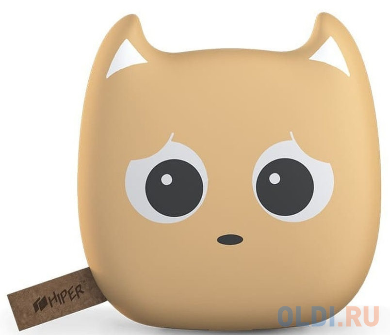 

Аккумулятор HIPER Внешний аккумулятор HIPER ZOO CARAMEL Li-Ion 10000mAh 241A+1,5A 2xUSB бежевый