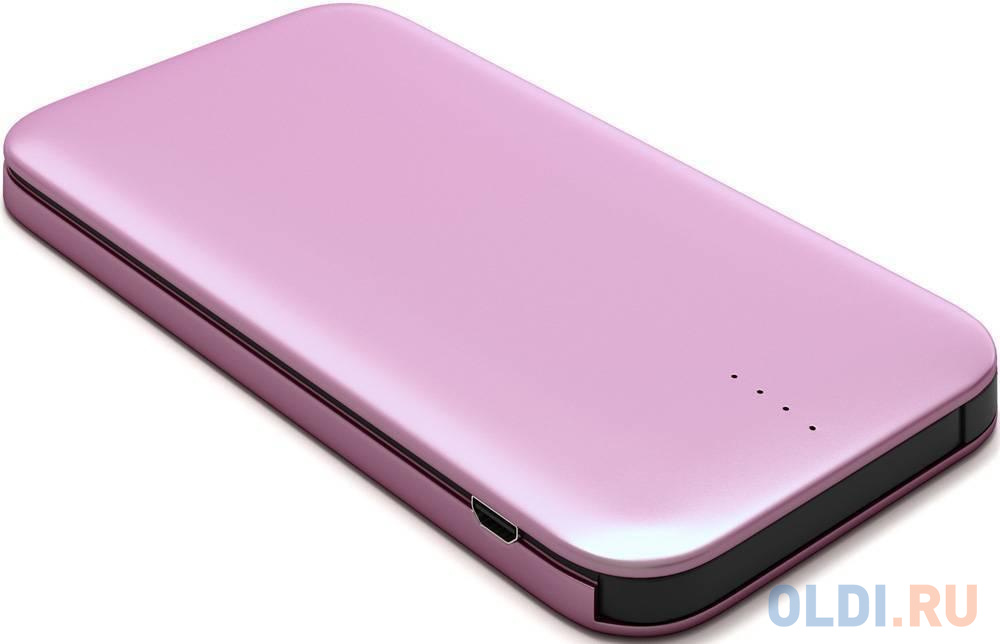 Мобильный аккумулятор Redline B8000 Li-Pol 8000mAh 2.4A розовое золото 1xUSB (чехол в комплекте) УТ000010567 - фото 1