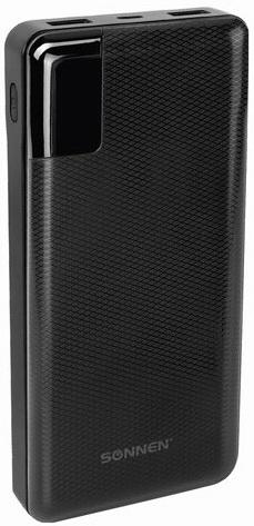 Внешний аккумулятор Power Bank 20000 мАч Sonnen Q60P черный фото