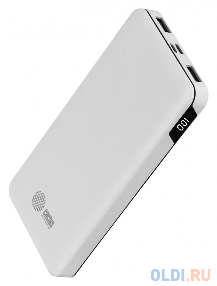 Внешний аккумулятор Power Bank 10000 мАч Cactus CS-PBFSKT-10000 белый фото