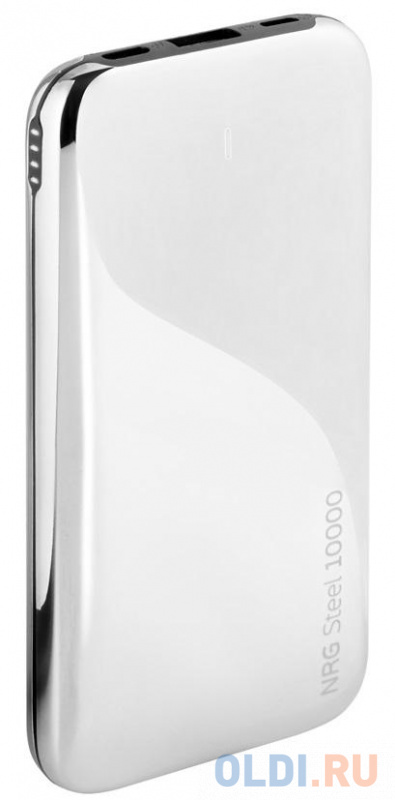 

Deppa Внешний АКБ NRG Steel 10000 mAh, 3A, USB, type-C, зеркальный