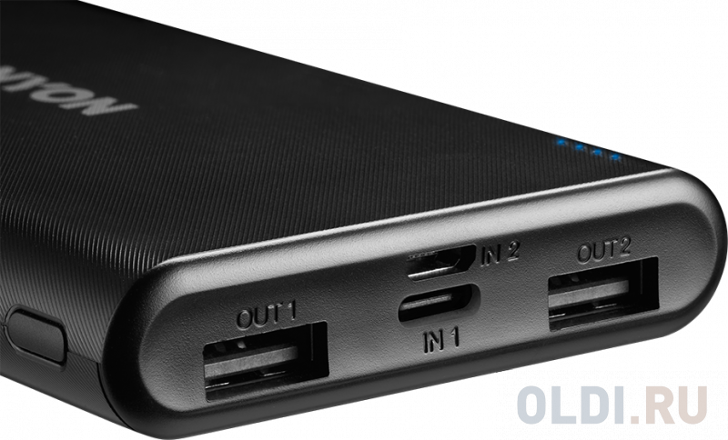 Внешний аккумулятор Power Bank 10000 мАч Canyon PB-108 черный фото