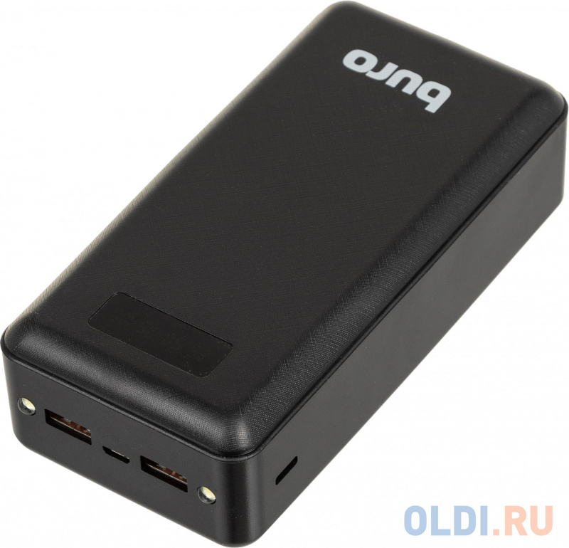 Мобильный аккумулятор Buro BPF30D 30000mAh 3A QC PD 22.5W черный (BPF30D22PBK) фото