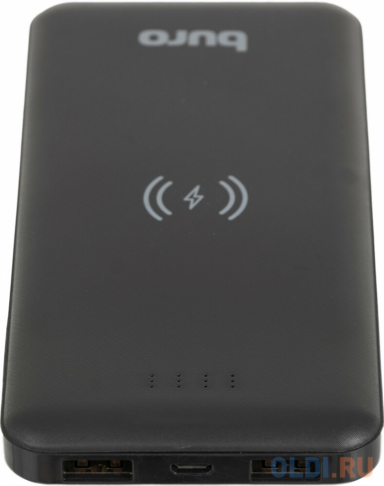 Внешний аккумулятор Power Bank 10000 мАч Бюрократ BPW10E черный BPW10E10PBK фото
