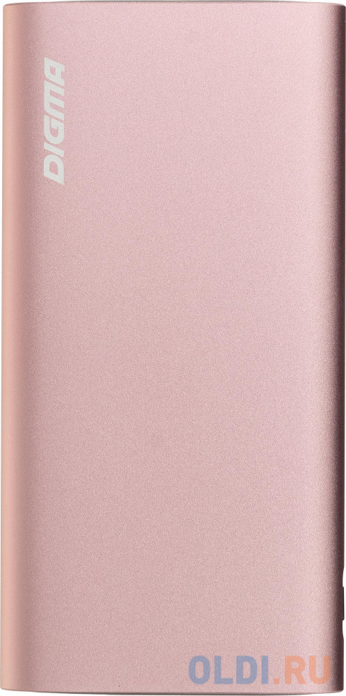 Внешний аккумулятор Power Bank 10000 мАч Digma DGPF10F розовый DGPF10F20APN, размер 70 x 142 x 16 мм - фото 3