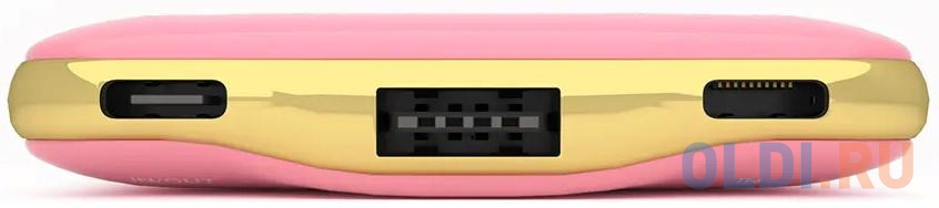 Внешний аккумулятор Power Bank 10000 мАч Lyambda Slim LP304 розовый, размер 128?65?13 мм - фото 5