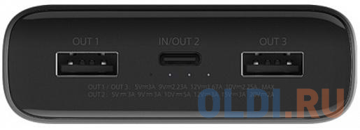 Внешний аккумулятор Power Bank 20000 мАч Xiaomi Mi 50W черный фото