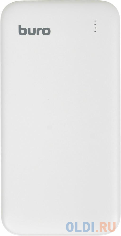 Внешний аккумулятор Power Bank 10000 мАч Бюрократ BP10E белый BP10E10PWH, размер 69 x 137 x 16 мм - фото 2