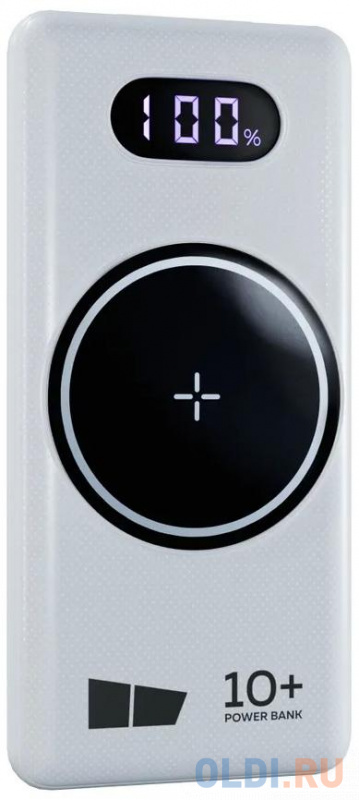 Внешний аккумулятор Power Bank 10000 мАч More choice PB70S-10W белый Внешний аккумулятор Power Bank 10000 мАч More choice PB70S-10W белый фото
