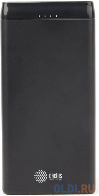 Мобильный аккумулятор Cactus CS-PBFSPT-10000 10000mAh 3A 2xUSB солн.бат. черный