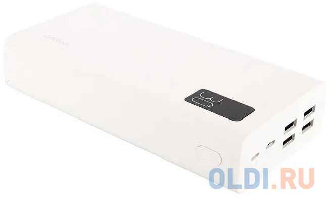 Perfeo Powerbank MOUNTAINS 30000 mAh/LED дисплей/PD + QC 3.0/Type-C/4 USB/Выход: 3A, max 22.5W/White (PF_D0162) фото