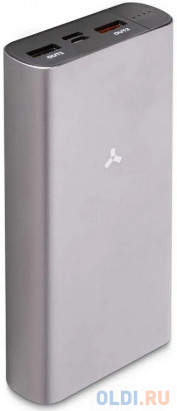 

Внешний аккумулятор Power Bank 20000 мАч AccesStyle Battleship II 20MPQ серый