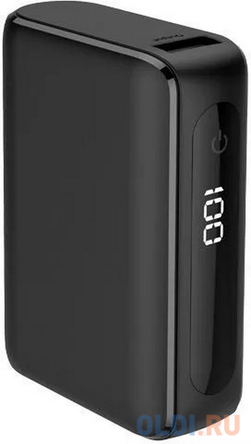 Внешний аккумулятор Power Bank 10000 мАч TFN Power Era 10 черный, размер 105 х 25 х 105 мм - фото 1